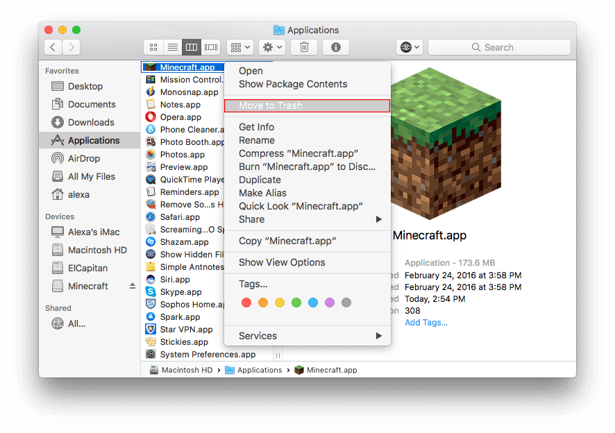 startup file for minecraft mac